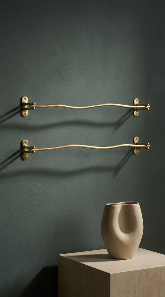 LUXURY SOLID BRASS TOWEL BAR (24") F102