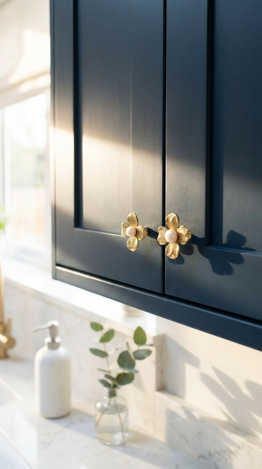 SOLID BRASS DRAWER & CABINET KNOB F63 & F64