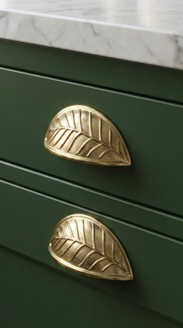 Solid Brass Door Cup Pull F176