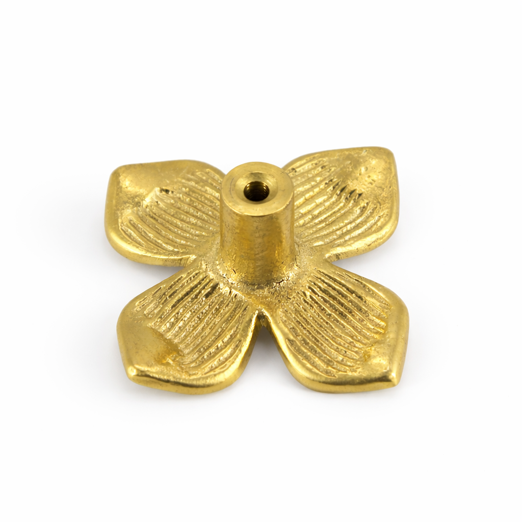 SOLID BRASS DRAWER & CABINET KNOB F63