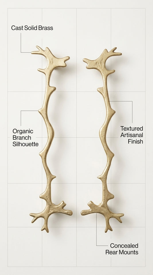 Solid Brass Drawer and Cabinet Pull F139
