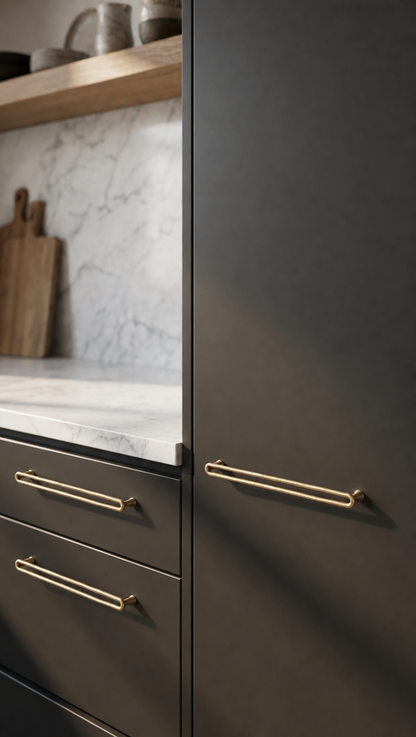 Luxury Solid Brass Drawer, Cabinet & Appliance Pull – F68-F73