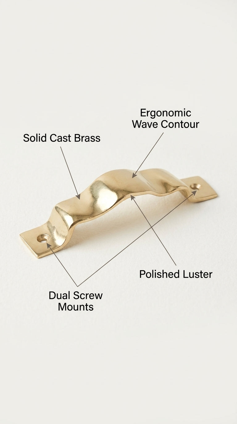 Brass Drawer and Cabinet Pull F141-F144