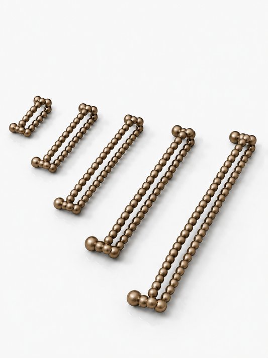 LUXURY PEARL SOLID BRASS DRAWER & CABINET PULL F133-F138