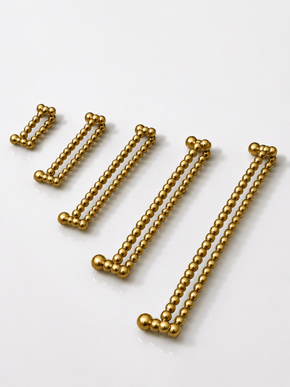 LUXURY PEARL SOLID BRASS DRAWER & CABINET PULL F133-F138