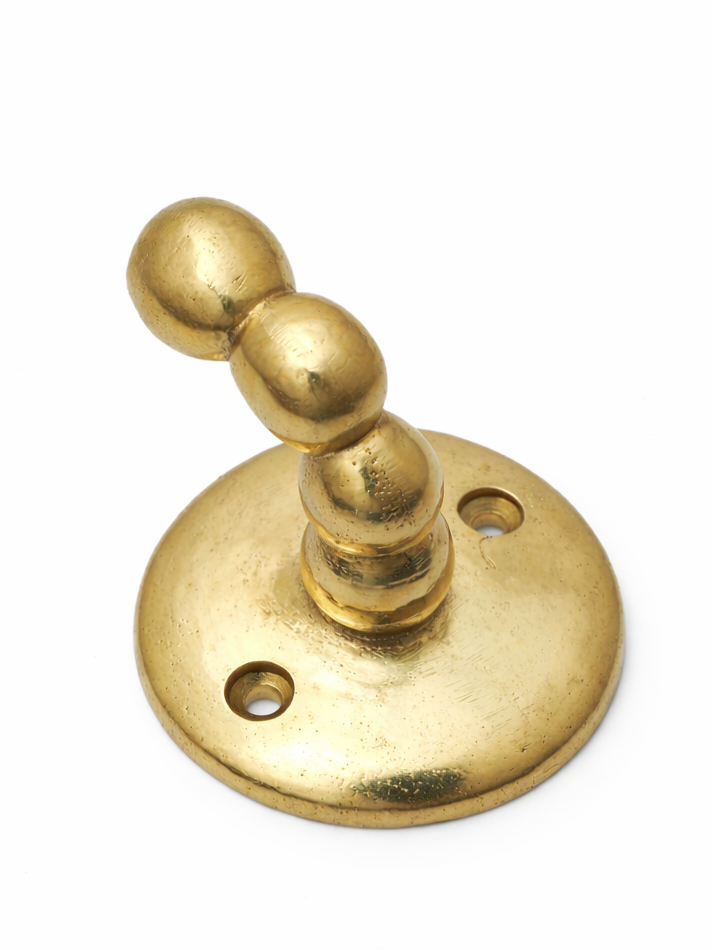 HEAVY-DUTY LUXURY BRASS WALL HOOK F47