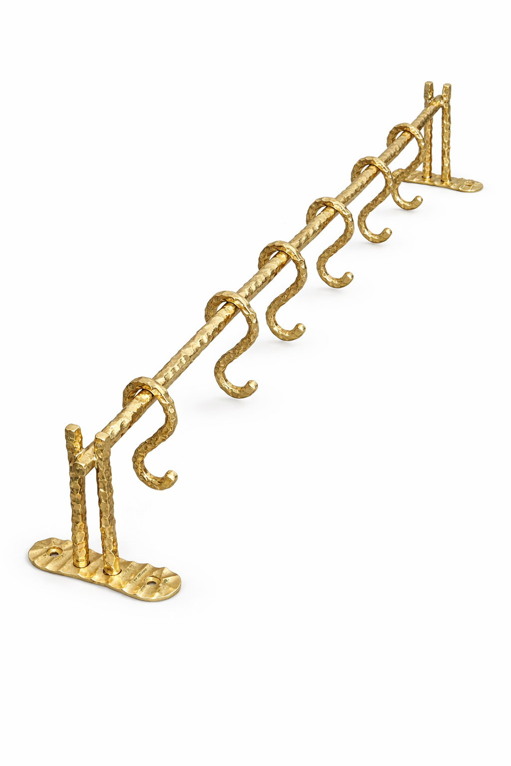 HEAVY DUTY LUXURY SOLID BRASS KITCHEN BAR (24"+7 HOOKS) F127