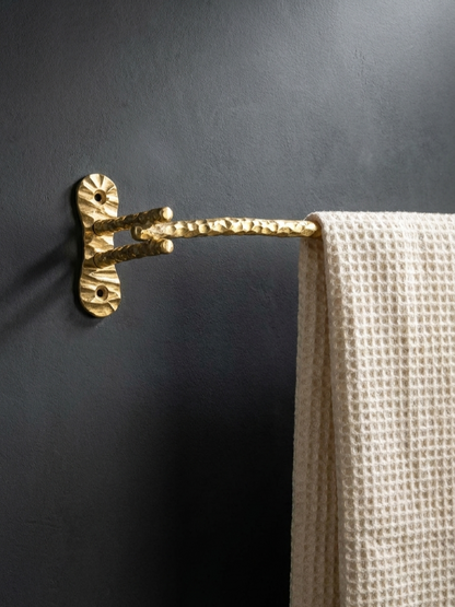 HEAVY DUTY LUXURY SOLID BRASS TOWEL BAR (18") F105
