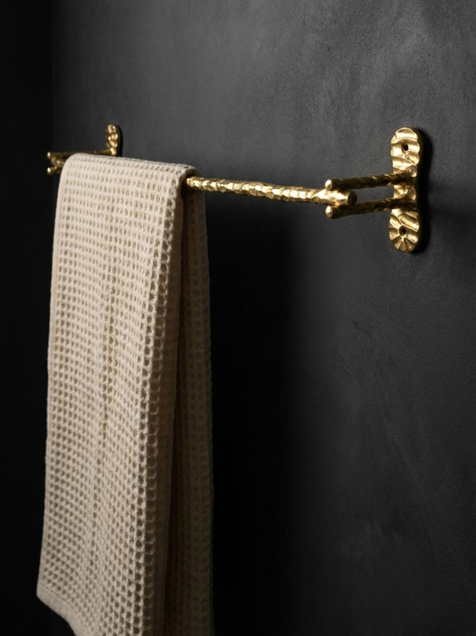 HEAVY DUTY LUXURY SOLID BRASS TOWEL BAR (24") F104