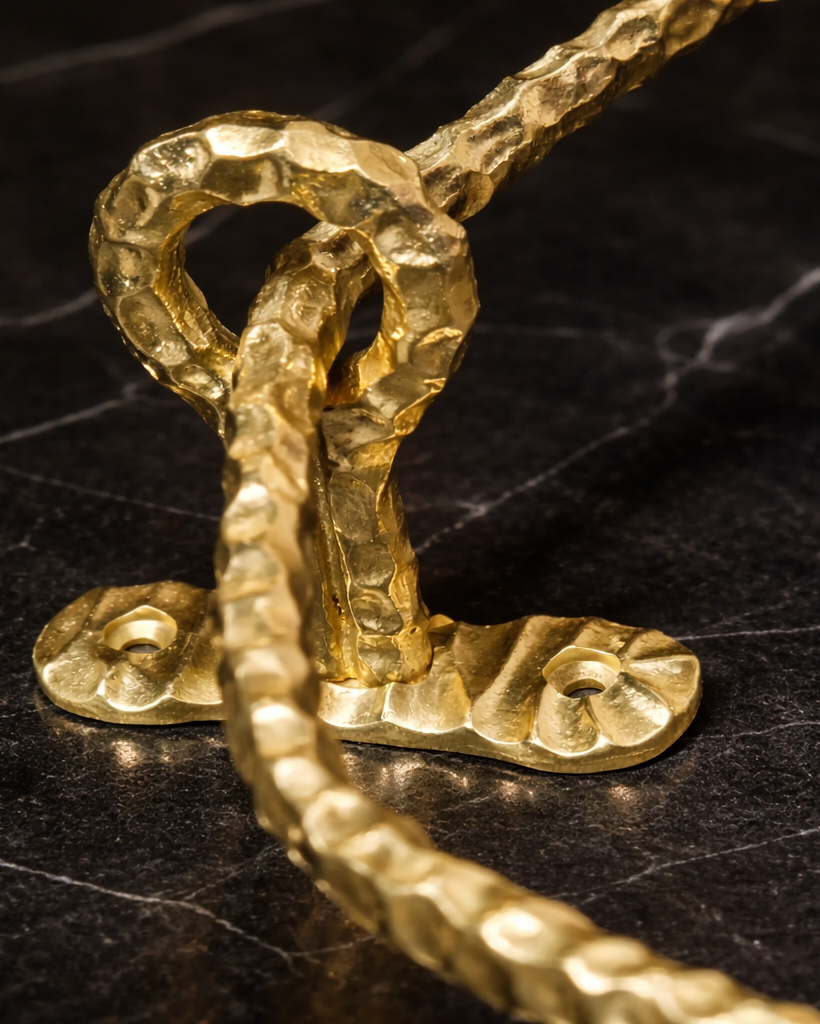 HEAVY DUTY LUXURY SOLID BRASS TOWEL RING F99