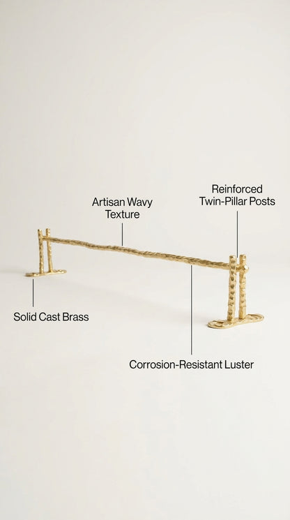 HEAVY DUTY LUXURY SOLID BRASS TOWEL BAR (18") F105