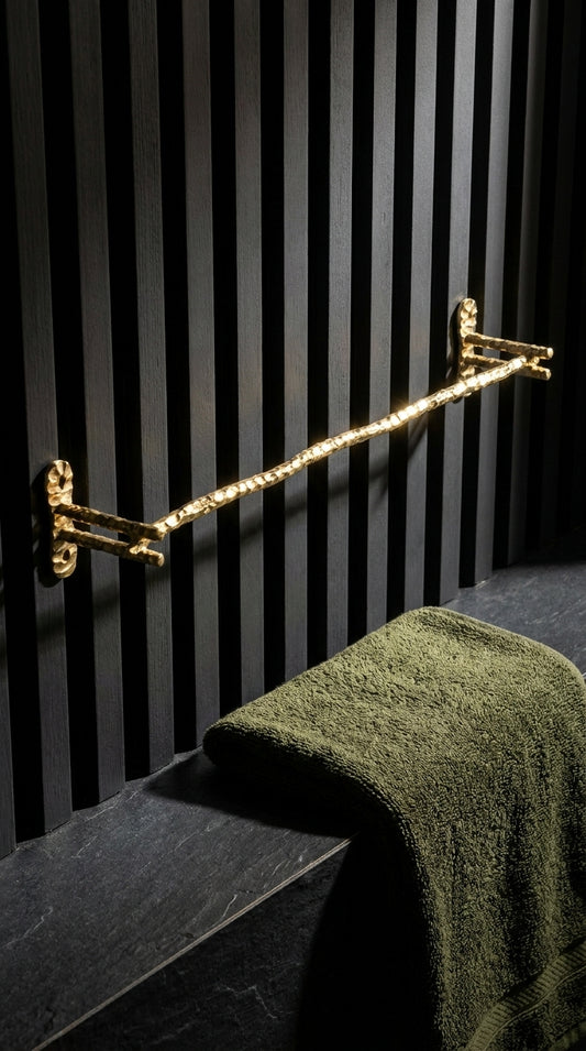 HEAVY DUTY LUXURY SOLID BRASS TOWEL BAR (18") F105