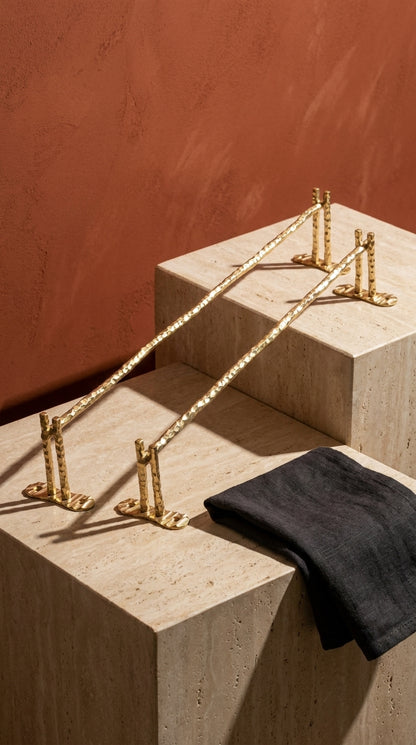 HEAVY DUTY LUXURY SOLID BRASS TOWEL BAR (24") F104