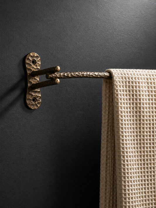 HEAVY DUTY LUXURY SOLID BRASS TOWEL BAR (18") F105