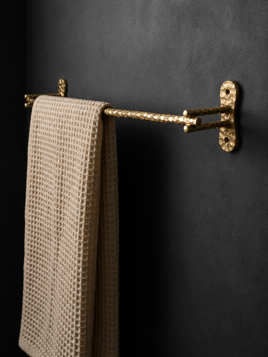 HEAVY DUTY LUXURY SOLID BRASS TOWEL BAR (24") F104