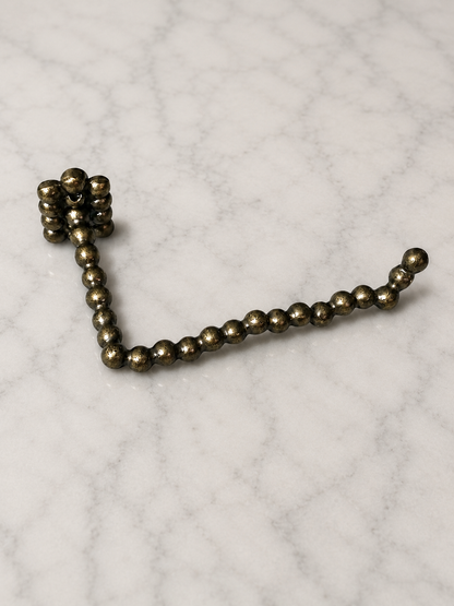 LUXURY SOLID BRASS PEARL TOILET PAPER HOLDER F110