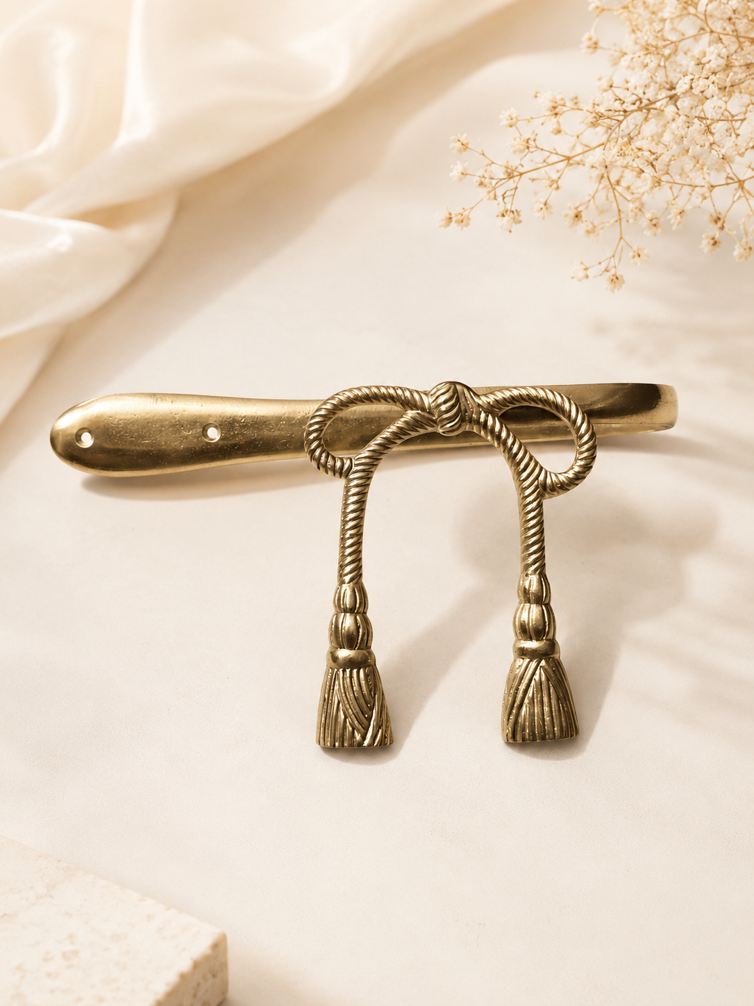 LUXURY SOLID BRASS ROPE CURTAIN TIE F121