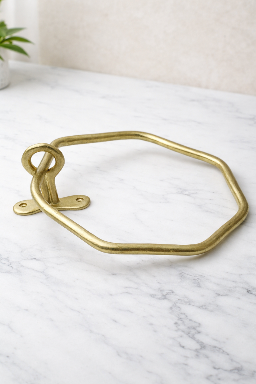 LUXURY SOLID BRASS TOWEL RING F98