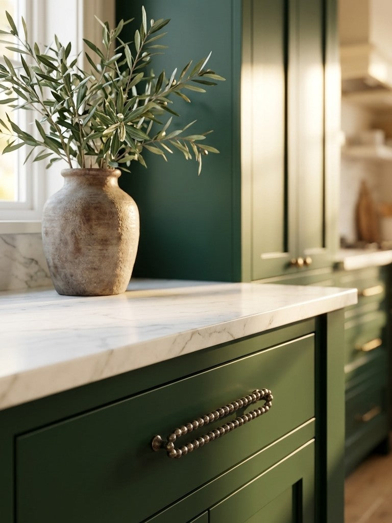 LUXURY PEARL SOLID BRASS DRAWER & CABINET PULL F133-F138
