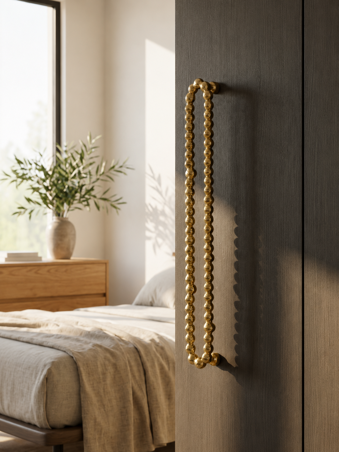 LUXURY PEARL SOLID BRASS DRAWER & CABINET PULL F133-F138