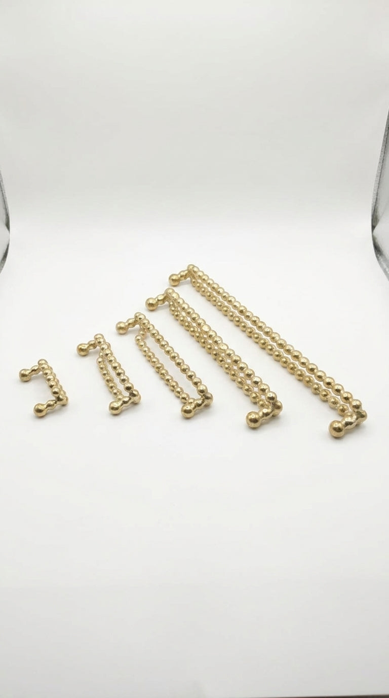 LUXURY PEARL SOLID BRASS DRAWER & CABINET PULL F133-F138