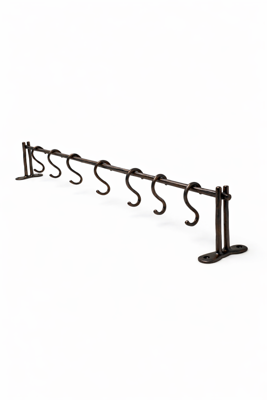 LUXURY SOLID BRASS KITCHEN BAR (24"+7 HOOKS) F125