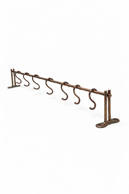 LUXURY SOLID BRASS KITCHEN BAR (24"+7 HOOKS) F125