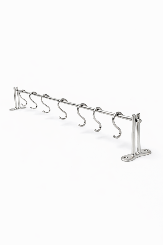 LUXURY SOLID BRASS KITCHEN BAR (24"+7 HOOKS) F125