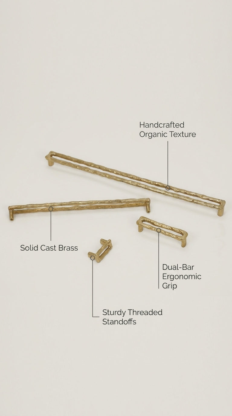 LUXURY SOLID BRASS TERATONE DRAWER & CABINET PULL F112-F117