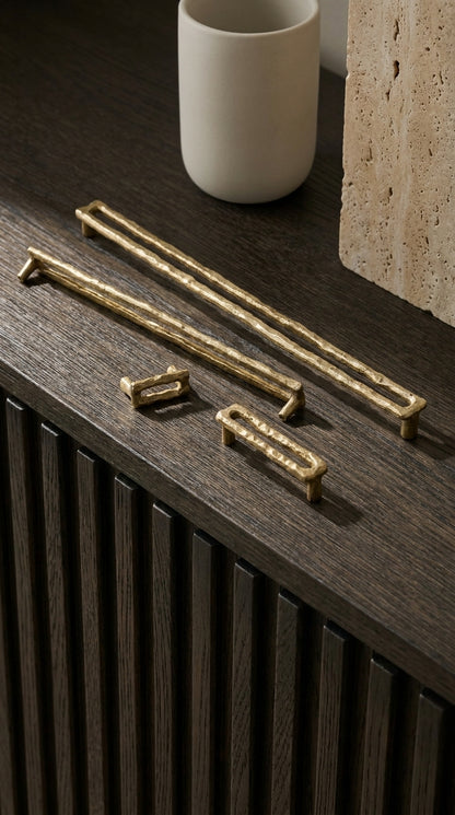LUXURY SOLID BRASS TERATONE DRAWER & CABINET PULL F112-F117