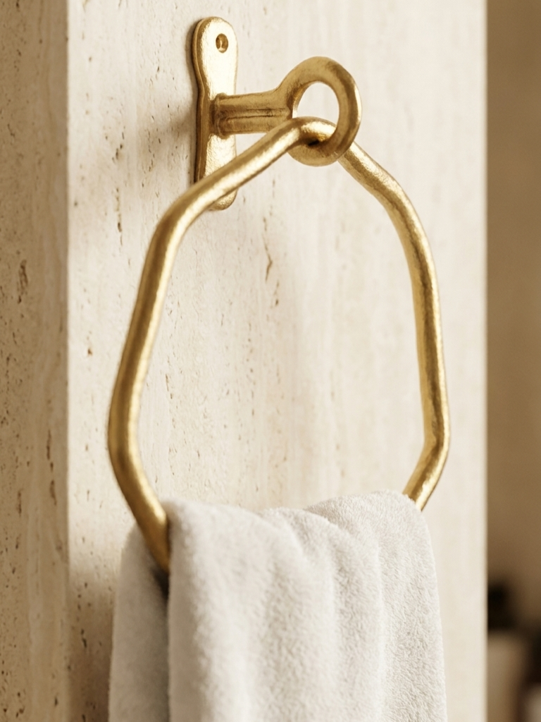Luxury Solid Brass Towel Ring