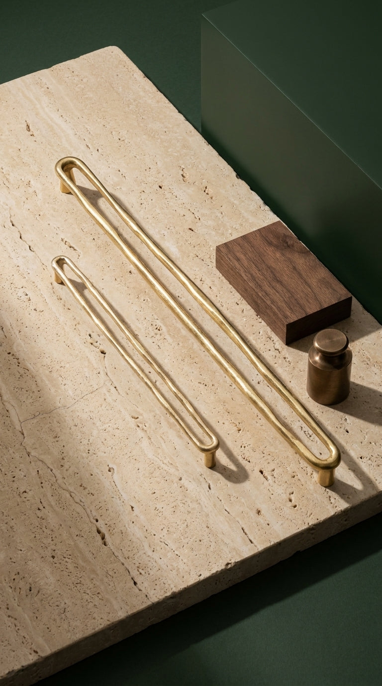 Luxury Solid Brass Drawer, Cabinet & Appliance Pull – F68-F73