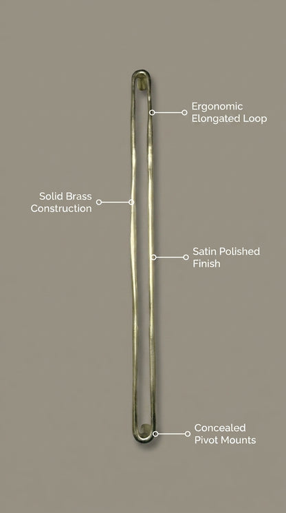 Luxury Solid Brass Drawer, Cabinet & Appliance Pull – F68-F73