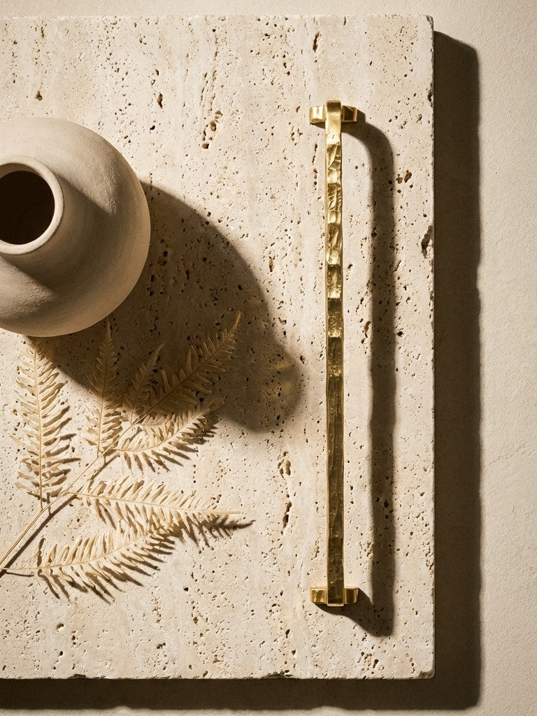RECTILINEAR SOLID BRASS DOOR PULL F06-F09