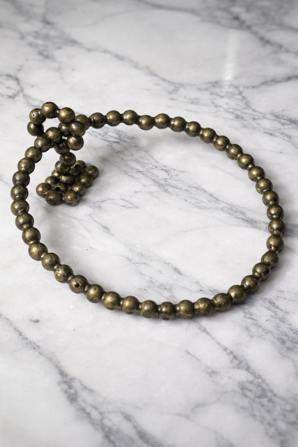 LUXURY SOLID BRASS PEARL TOWEL RING F101