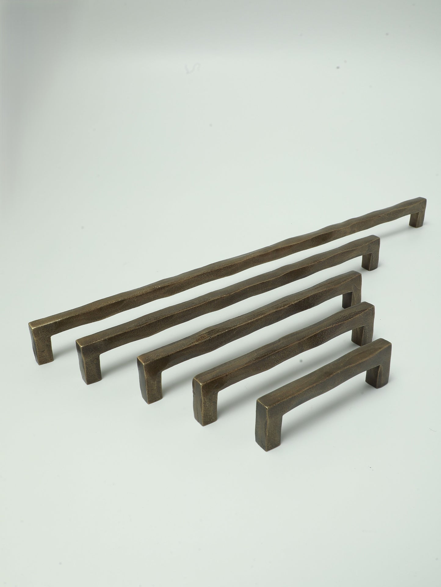 SOLID BRASS DOOR PULL WABI SABI SQUARE