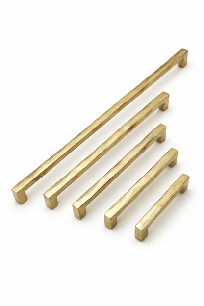 SOLID BRASS DOOR PULL WABI SABI SQUARE F10-F14