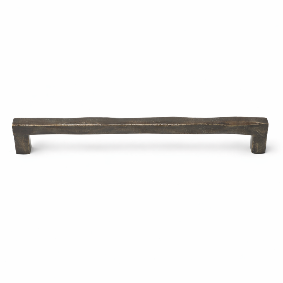 SOLID BRASS DOOR PULL WABI SABI SQUARE