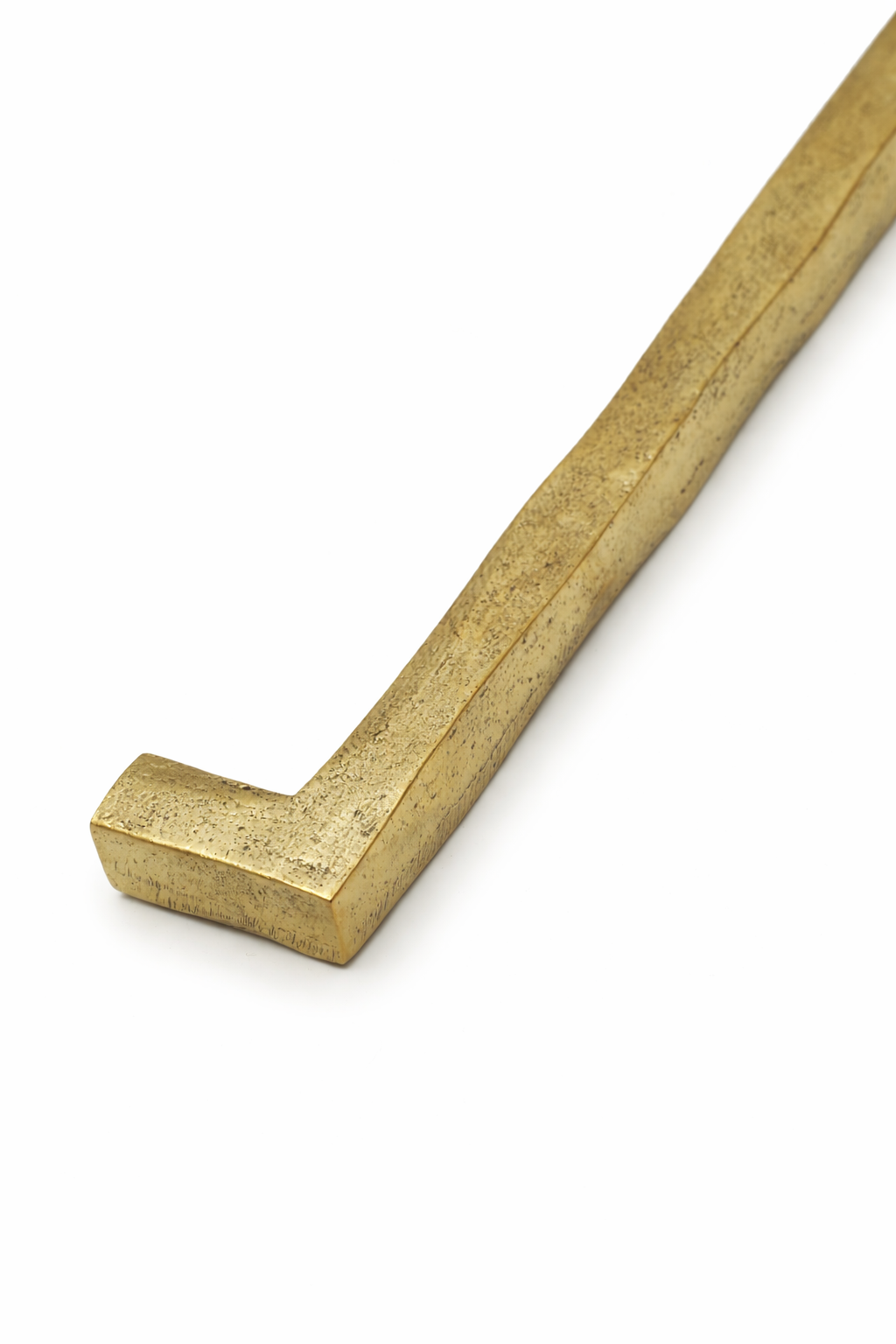 SOLID BRASS DOOR PULL WABI SABI SQUARE