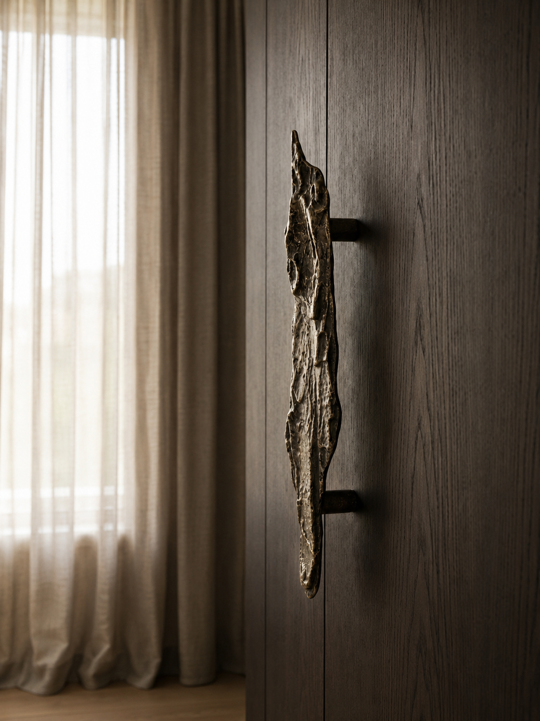 SOLID BRASS DOOR PULL F15