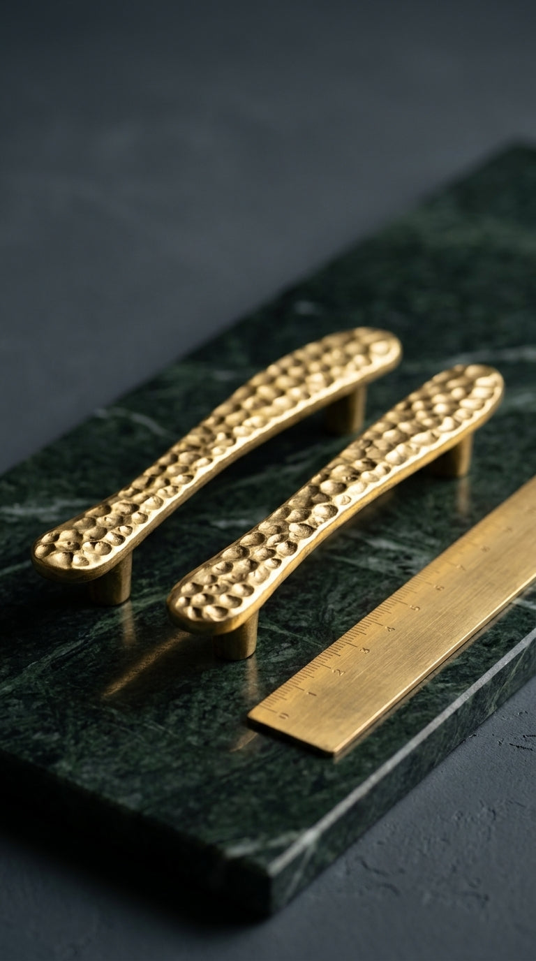 SOLID BRASS DOOR PULL F19