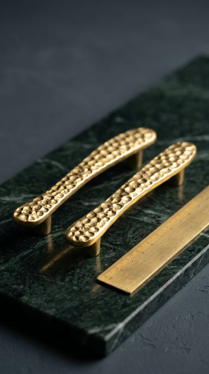 SOLID BRASS DOOR PULL F19