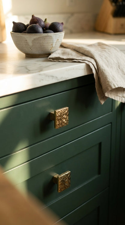 SOLID BRASS DRAWER & CABINET KNOB F49
