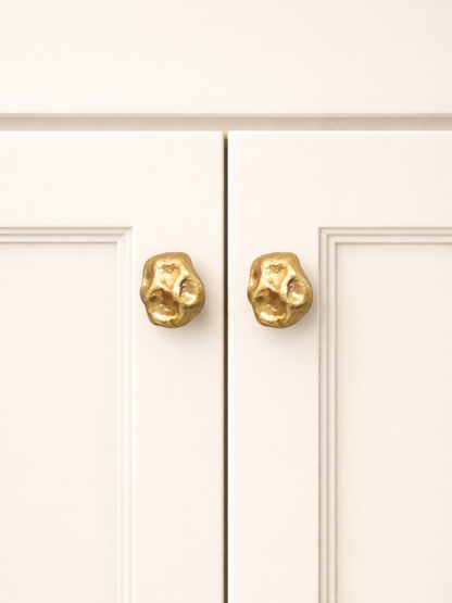 SOLID BRASS DRAWER & CABINET KNOB F53