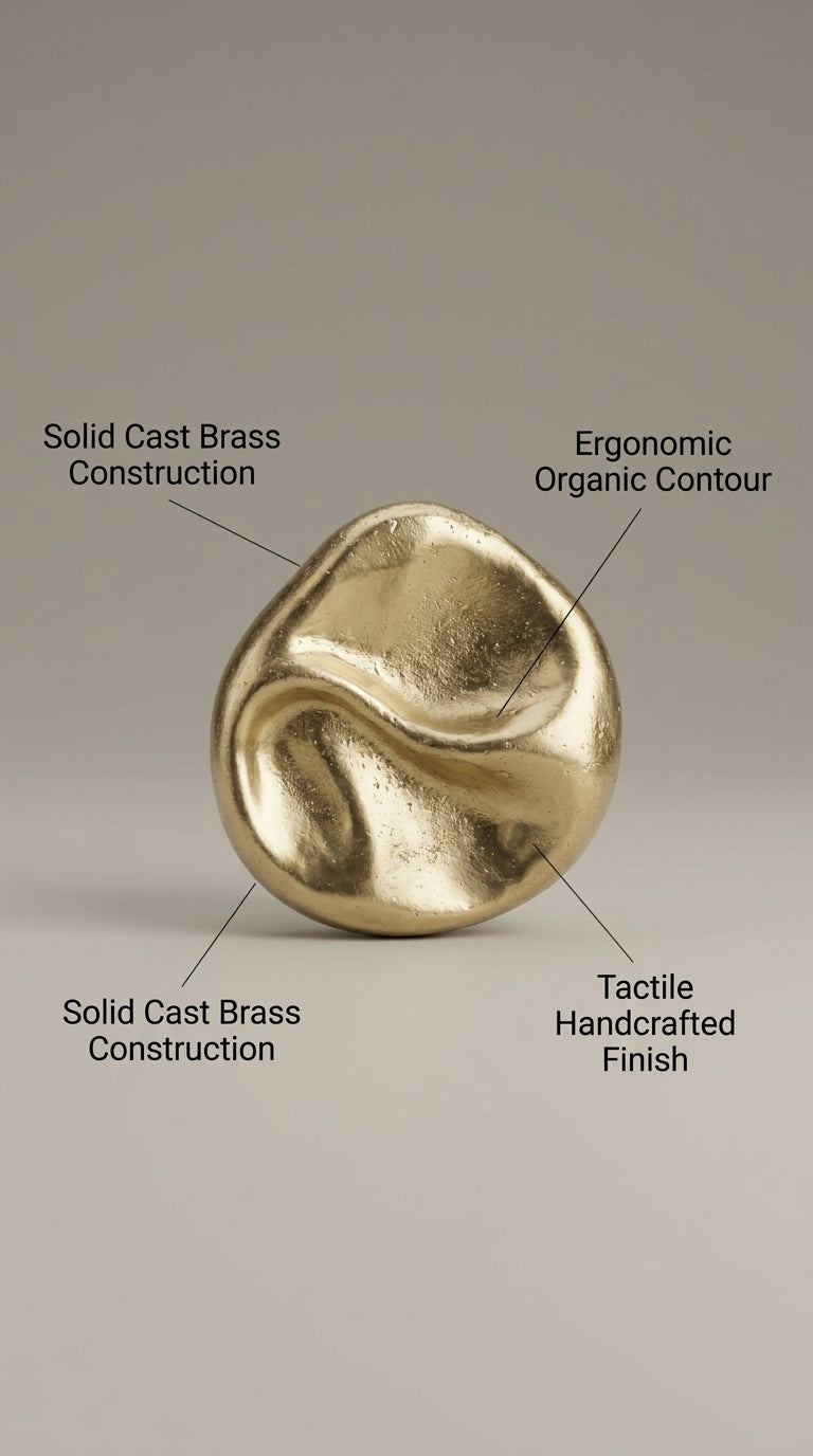 Solid Brass Cabinet and Drawer Knob F51
