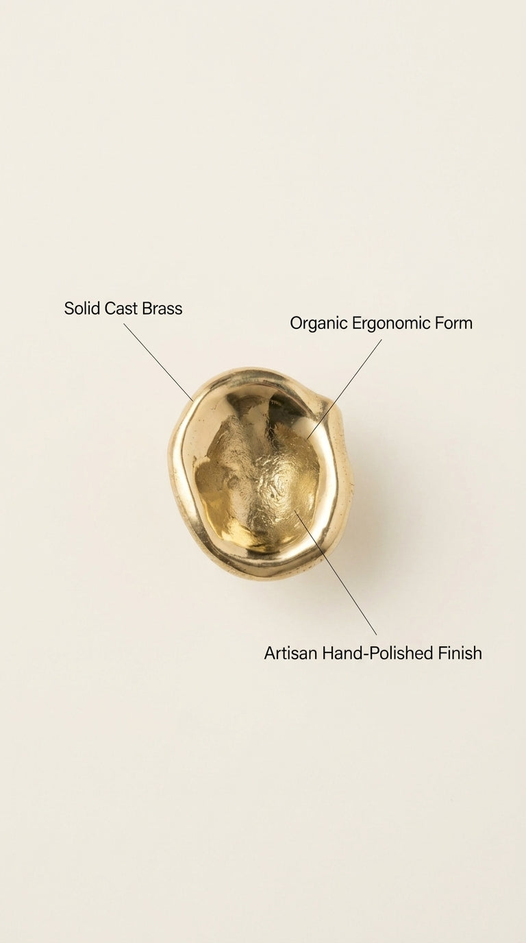 Solid Brass Cabinet and Drawer Knob F57