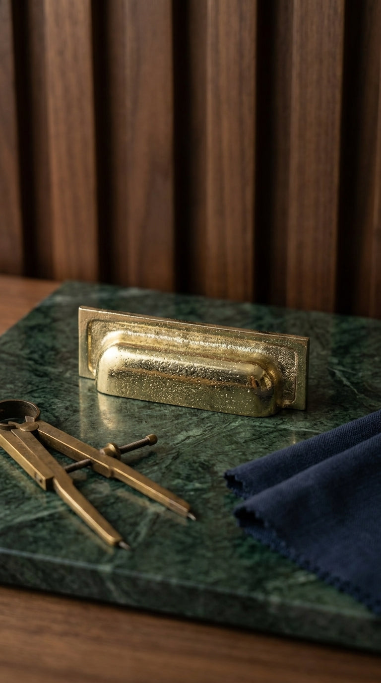 Solid Brass Door Cup Pull F171