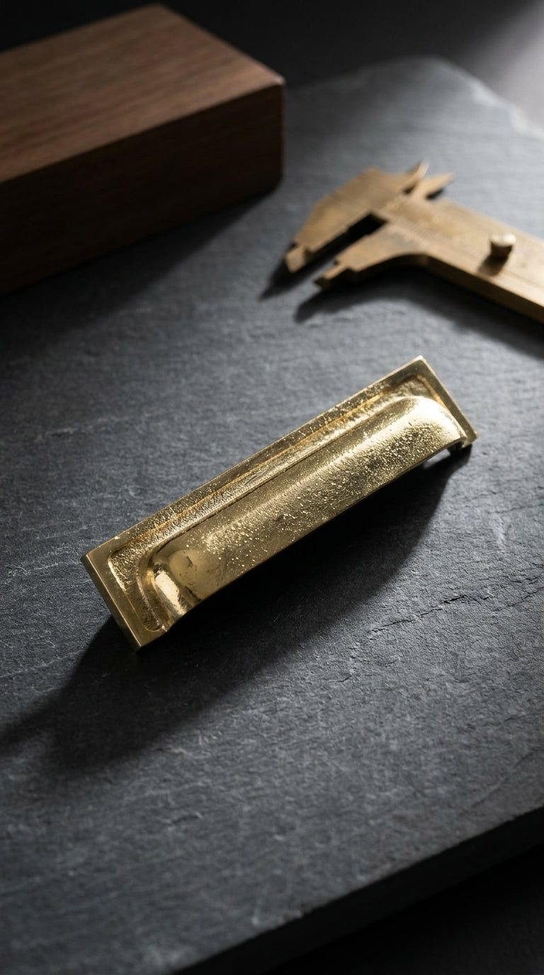 Solid Brass Door Cup Pull F171