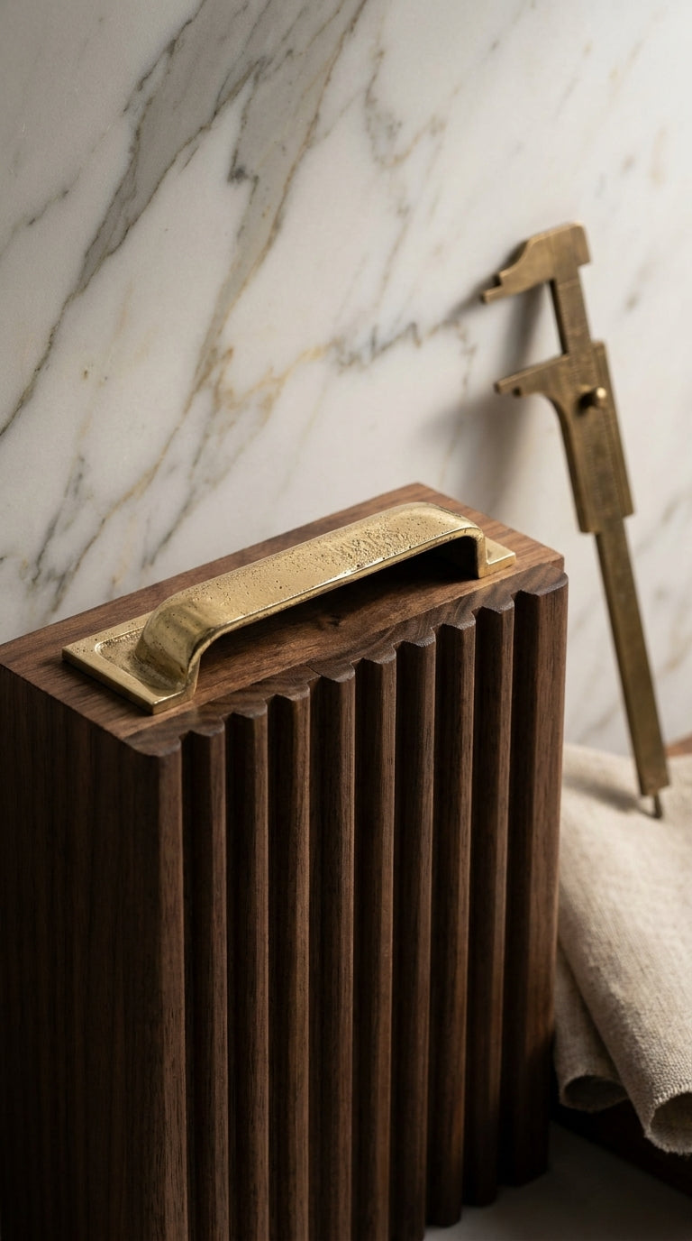 Solid Brass Door Cup Pull F171