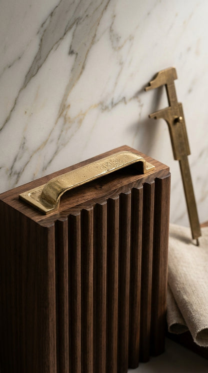 Solid Brass Door Cup Pull F171